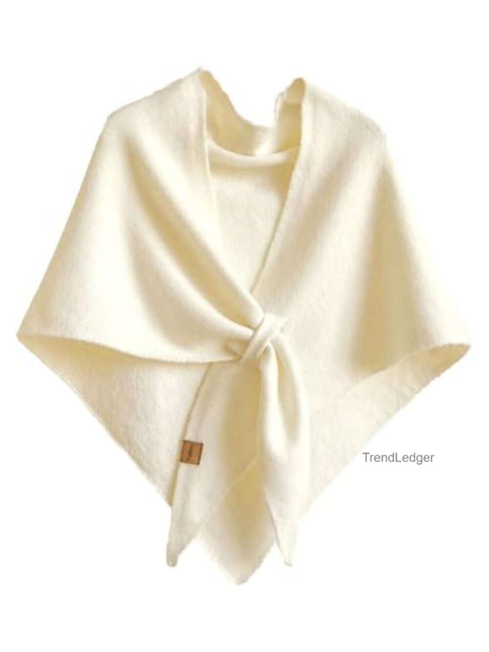 Fleece Poncho Wrap Scarf Knit Shawl for Women - Soft Polyester Cape